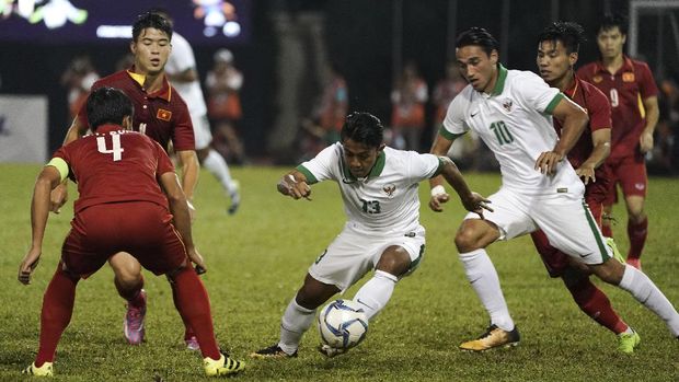 Kali terakhir bertemu, Timnas Indonesia menghadapi Timnas Vietnam di SEA Games 2017.