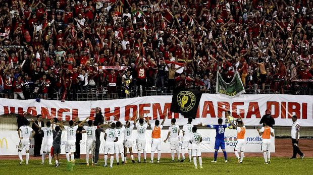 Timnas Indonesia bermain baik pada laga lawan Vietnam.