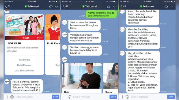 Bisa Diajak Chat, Telkomsel Veronika Belum Ada di Whatsapp