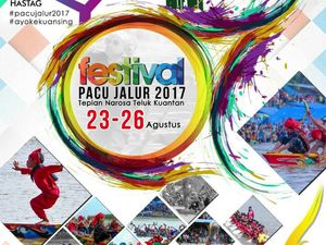 12 Ribu Pedayung Hebohkan Festival Pacu Jalur 2017