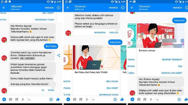 Bisa Diajak Chat, Telkomsel Veronika Belum Ada di Whatsapp
