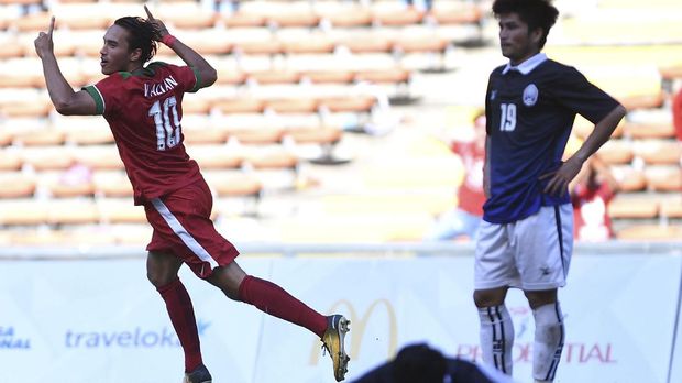 Ezra Walian akan menjadi andalan lini depan Timnas Indonesia U-22 saat melawan Malaysia.