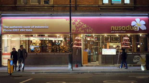 Restoran Nusa Dua London terletak di Shaftesbury Avenue