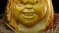 Buah Labu Jadi Keren Dibentuk Boneka Chucky hingga Kim Kardashian