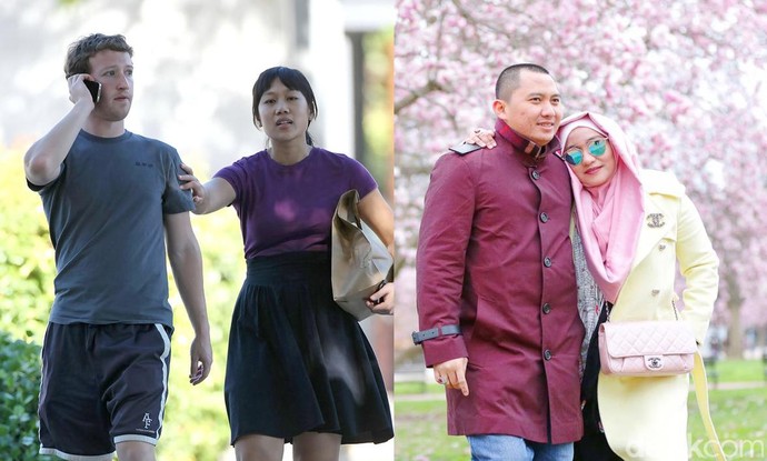 Foto: Beda Gaya Istri Bos Facebook Vs Bos First Travel