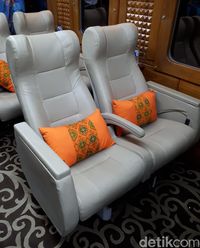 Kursi KA Wisata Priority (Kurnia/detikTravel)