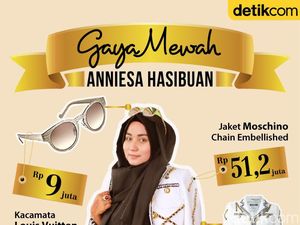 Infografis: Gaya Mewah Anniesa Hasibuan From Head to Toe