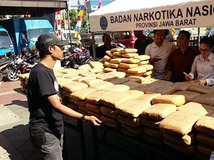 BNNP Jabar Gagalkan Peredaran 330 Kilogram Ganja