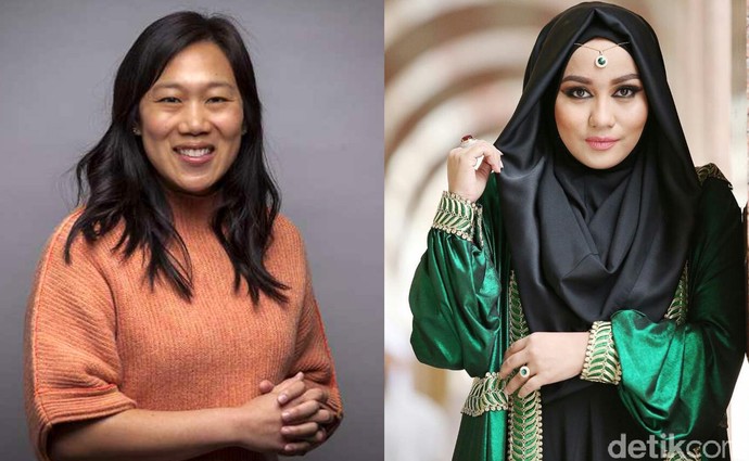 Foto: Beda Gaya Istri Bos Facebook Vs Bos First Travel