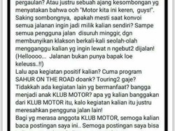 Viral, Usai Tegur Klub Motor Ugal-ugalan Ibu Guru Ini Minta Maaf