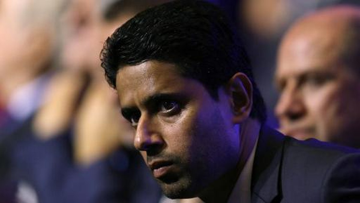 Nasser Al-Khelaifi, Presiden Paris Saint-Germain. (Foto: Valery Hache/AFP)