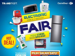 Elektronik Fair Transmart dan Carrefour Gelar Tambahan Diskon 5%