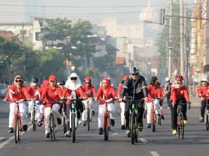 Gowes Merah Putih, Kegiatan Sambut Hari Polwan dan Bhayangkari