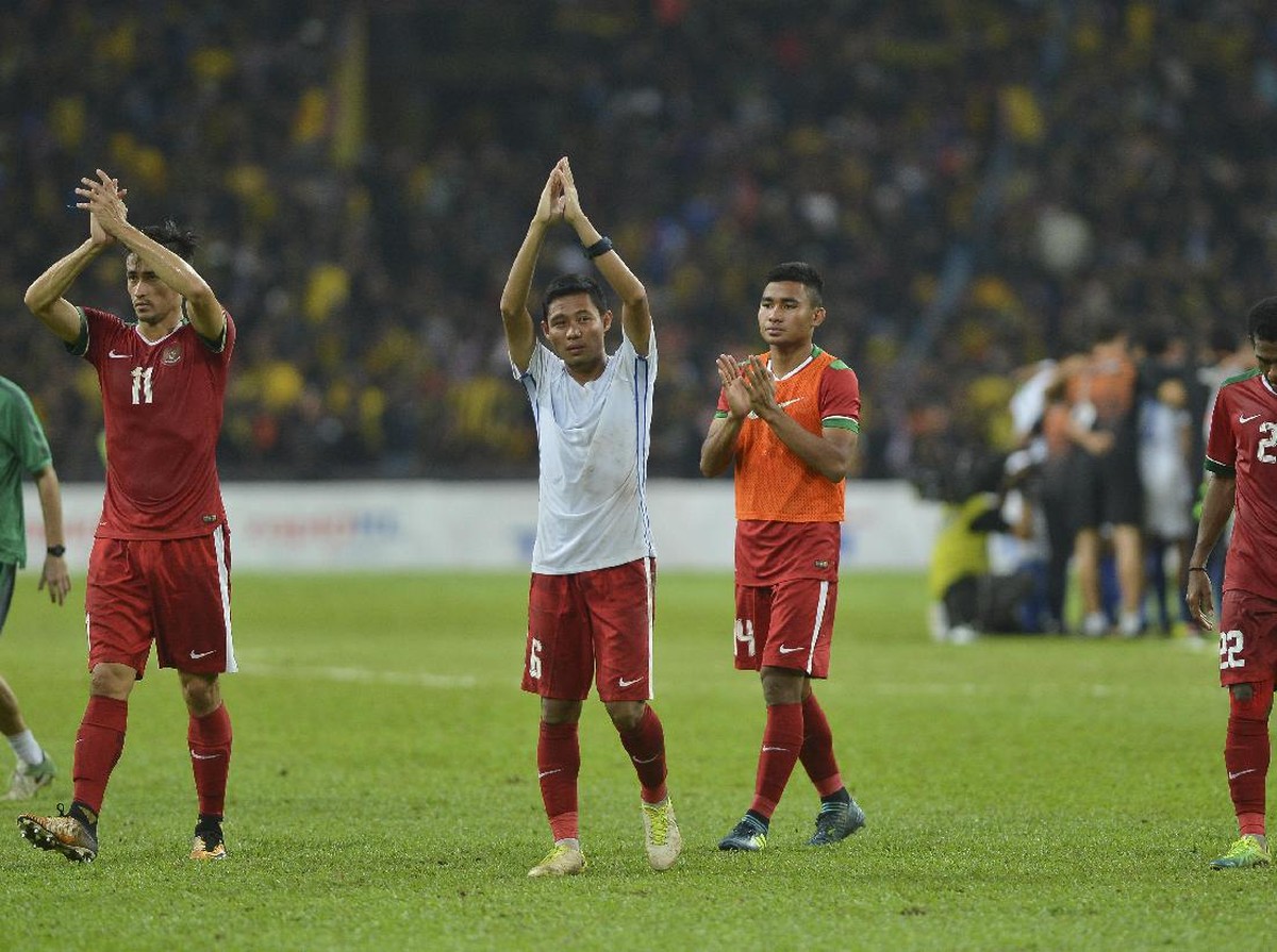 Evan Dimas saat membela tim nasional Indonesia (Foto: Antara Foto/Wahyu Putro A)