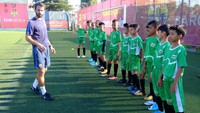 Kesepuluh siswa tersebut mendapatkan pelatihan teknik dasar sepak bola mulai tanggal 19-24 Agustus. Pool/dok. MILO.