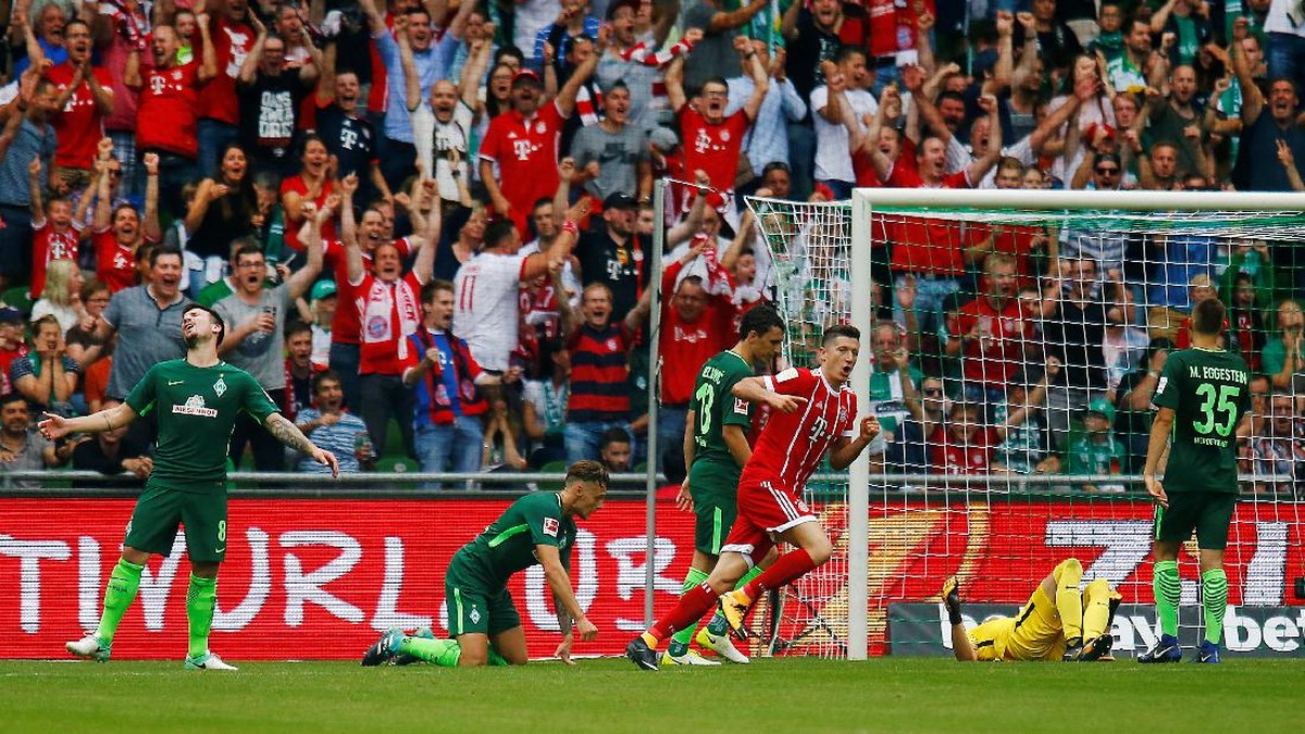 Bayern Munich meraih angka penuh di kandang Werder Bremen. Foto: Morris Mac Matzen / Reuters