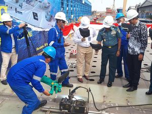 Keel Laying Lebih Awal, Kapal LPD TNI AL Diharapkan Cepat Rampung Keel Laying Lebih Awal, Kapal LPD TNI AL Diharapkan Cepat Rampung