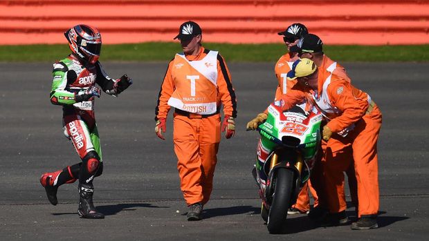 Sam Lowes paling sering terjatuh di MotoGP 2017 sejauh ini.