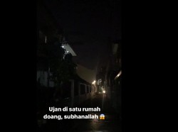 Mengherankan, Hujan Ini Cuma Guyur 1 Rumah di Tebet