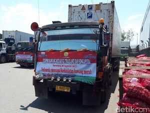 Foto: Giliran Bawang Merah RI Tembus Thailand dan Singapura