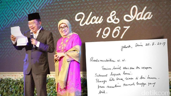 Coretan Tangan Istri Jk Di Hari Jadi Pernikahan Ke 50