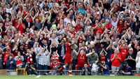 Dari kubu Liverpool, kemenangan ini menyempurnakan pekan mereka setelah midweek lalu meraih tiket ke fase grup Liga Champions. (Reuters/Carl Recine)