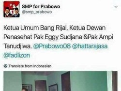 Viral Foto Rapat Saracen, Eggi: Itu Solidaritas Menangkan Prabowo