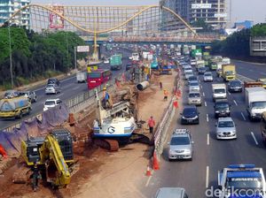 Drone Tol Layang Jakarta-Cikampek Penghubung Cikunir-Karawang