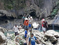 Mahasiswa Unair Tewas Tenggelam di Air Terjun Kedung Malang