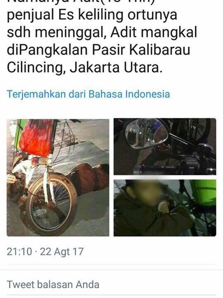 Viral Kisah Adit Berjualan Es Demi Keluarga, Ternyata untuk ke Warnet