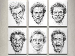 Seniman Pengidap Disleksia Bikin Goresan Scribble Jim Carrey