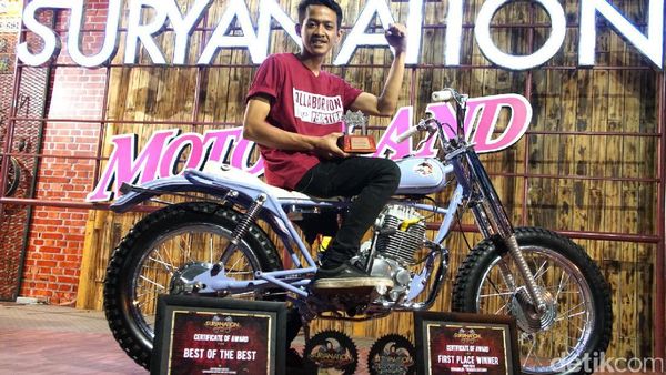 Honda Tiger Scrambler Tracker Jadi Raja Modifikasi Banjarmasin