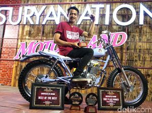 Honda Tiger Scrambler Tracker Jadi Raja Modifikasi Banjarmasin