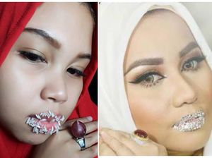 Foto: Aksi Kocak Netizen Tiru Bibir Kristal Anniesa Hasibuan
