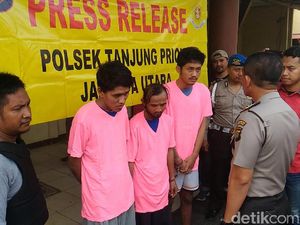 Lebih dari 20 Kali Beraksi, 3 Penjambret Dibekuk Polisi
