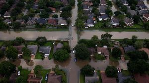 Banjir Texas Dilihat Dari Atas