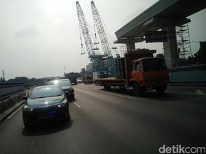 Arus Balik Libur Tahun Baru, Tol Cikampek-Jakarta Terpantau Lancar