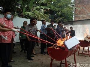 Barang Bukti Narkoba 10 Bulan Dimusnahkan Kejari Kota Mojokerto