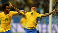 Brasil jadi tim pertama yang memastikan lolos ke putaran final Piala Dunia 2018. Bahkan anak asuh Tite itu bakal lolos sebagai juara kualifikasi zona Amerika Selatan (Pilar Olivares/Reuters)