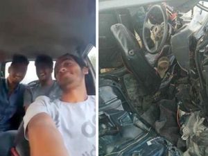Nyetir Sambil Live Facebook, Tiga Penumpang Mobil Ini Tewas