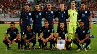 Inggris dijamu Malta di Ta Qali, Attard, Sabtu (2/9/2017) dinihari WIB, dalam lanjutan kualifikasi Piala Dunia 2018. Jordan Henderson jadi kapten Inggris pada laga ini. Foto: Darrin Zammit Lupi/Reuters