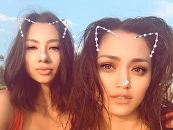 Seksinya Jessica Iskandar dan Jennifer Bachdim Liburan di Bali