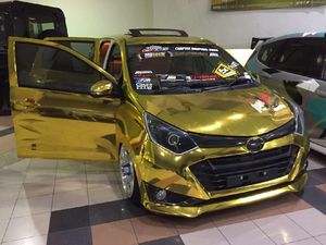 Mewahnya Daihatsu Sigra Berbalut Emas