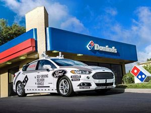 Mobil Otonom Jadi Mobil Pengirim Pizza