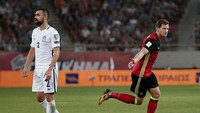 Belgia baru bisa mencetak gol pada menit ke-70 lewat tembakan jarak jauh Jan Vertonghen. Foto: Alkis Konstantinidis/Reuters