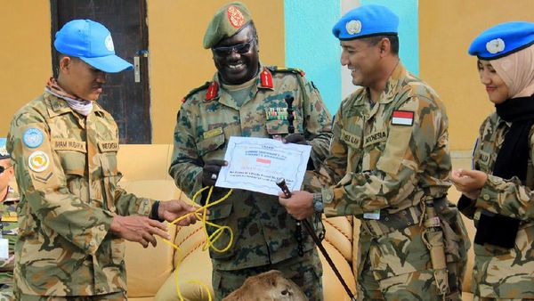 Indobatt Kurban 40 Kambing dan Domba di Sudan