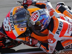 Helm Dani Pedrosa Banyak Tulisan Jepang, Apa Artinya Ya?