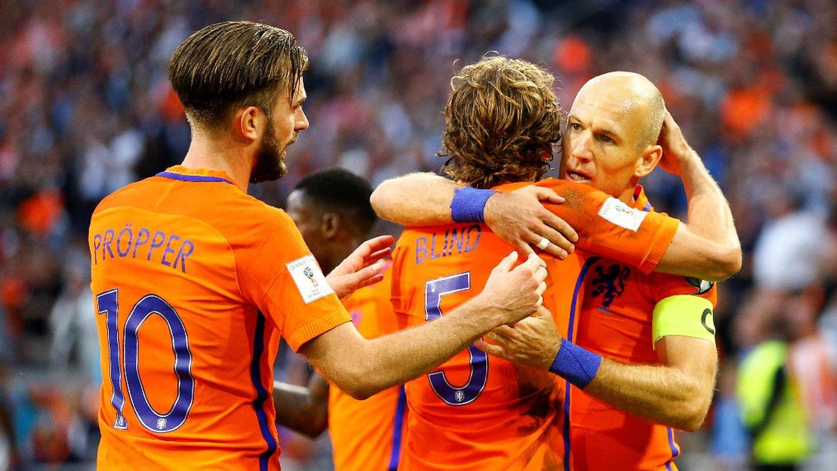 Belanda mengalahkan Bulgaria 3-1 (Michael Kooren/Reuters)