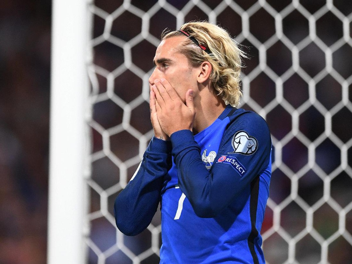 Pemain depan timnas Prancis, Antoine Griezmann (Foto: Fred Lancelot/Reuters)