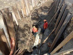 PDAM Benahi Pipa di Wiyung yang Rusak Karena Longsor